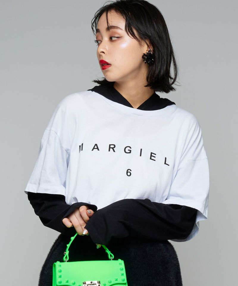 【国内即発】MM6 レイヤードフードロングTシャツ レイヤードフードロングTシャツ | Narcissus WEB STORE