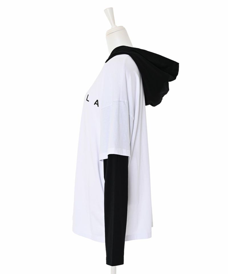 【国内即発】MM6 レイヤードフードロングTシャツ レイヤードフードロングTシャツ | Narcissus WEB STORE