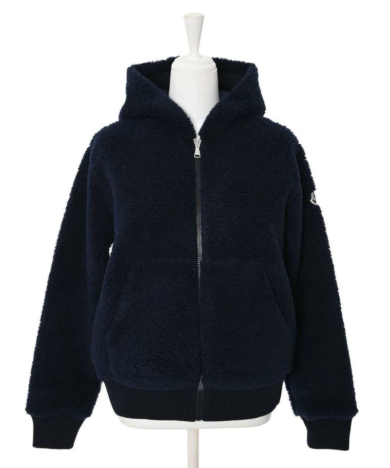 最終価格　MONCLER ボアパーカー ブラック L MONCLER KIDSボアロゴジップパーカー | Narcissus WEB STORE