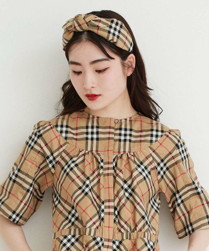 BURBERRY ノバチェック カチューシャ リボン チェックリボンカチューシャ | Narcissus WEB STORE