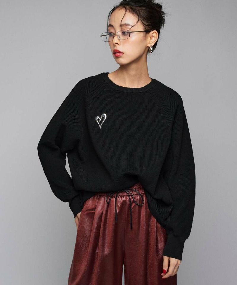にこ！　journal standard　ハートブローチ MAISON DPULSE/メゾンドパルス】 HEART PIN ROUND HEART：ピン