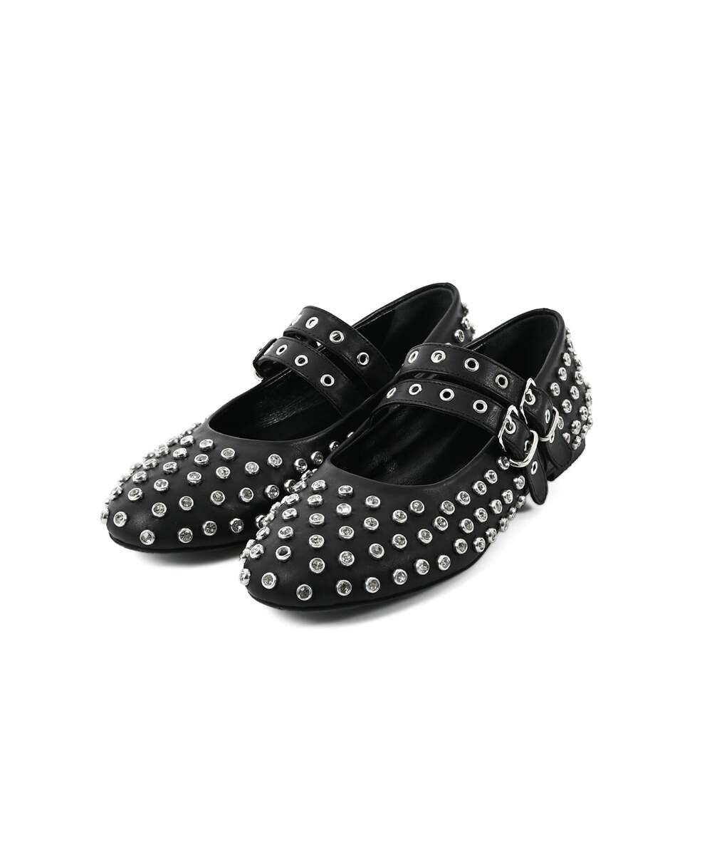 ビジューレースフラットシューズ 991108 Dhyana.｜MIKIRI STORE