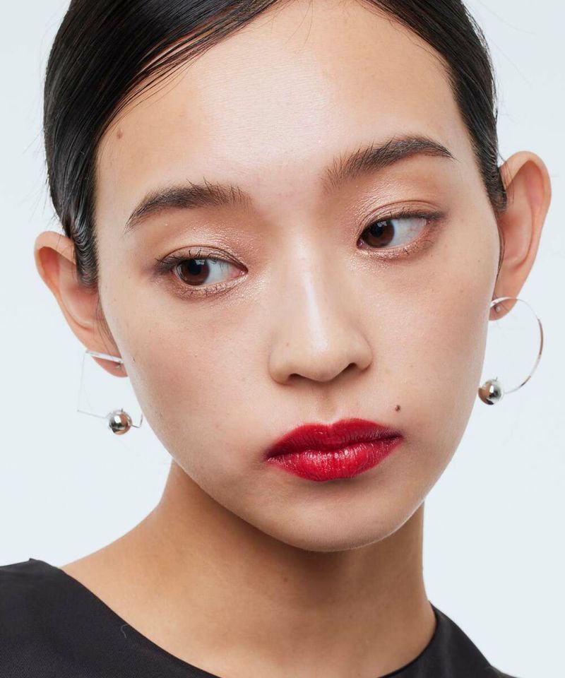 MARNI マルニ ピアス クリアx赤 - 2108425E0043 シルバー（銀色）系 MARNI(マルニ) ピアス(レディース) - 海外