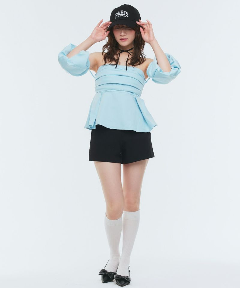 Narcissus シンプルショートパンツ ホワイト　美品 シンプルショートパンツ | Narcissus WEB STORE