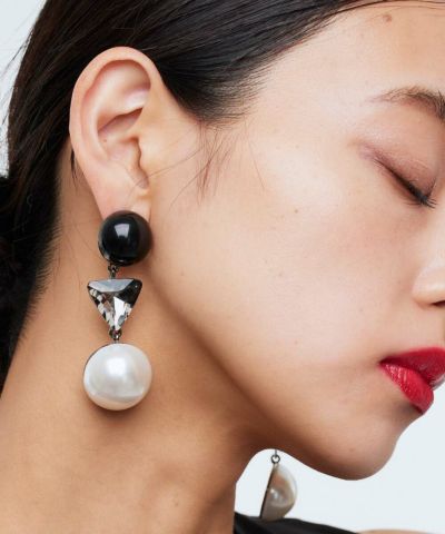 レトロパールピアス