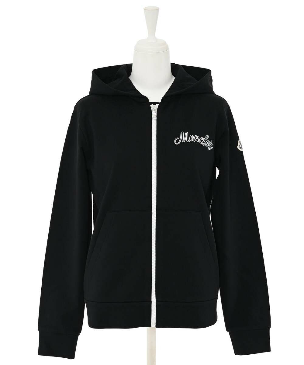 Moncler ブラック フーディセットアップ 関税込 国内発送 [MONCLER] セットアップ コットン ジャージー