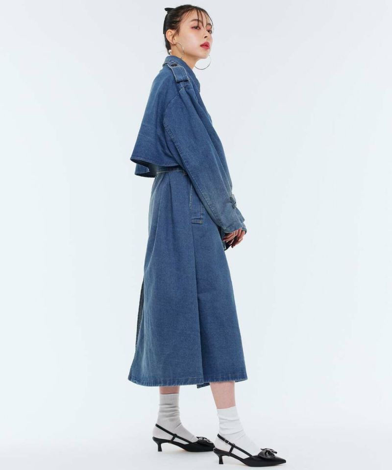 YAMANE DELUXE デニムトレンチコート サイズ40 デニムトレンチコート | Narcissus WEB STORE