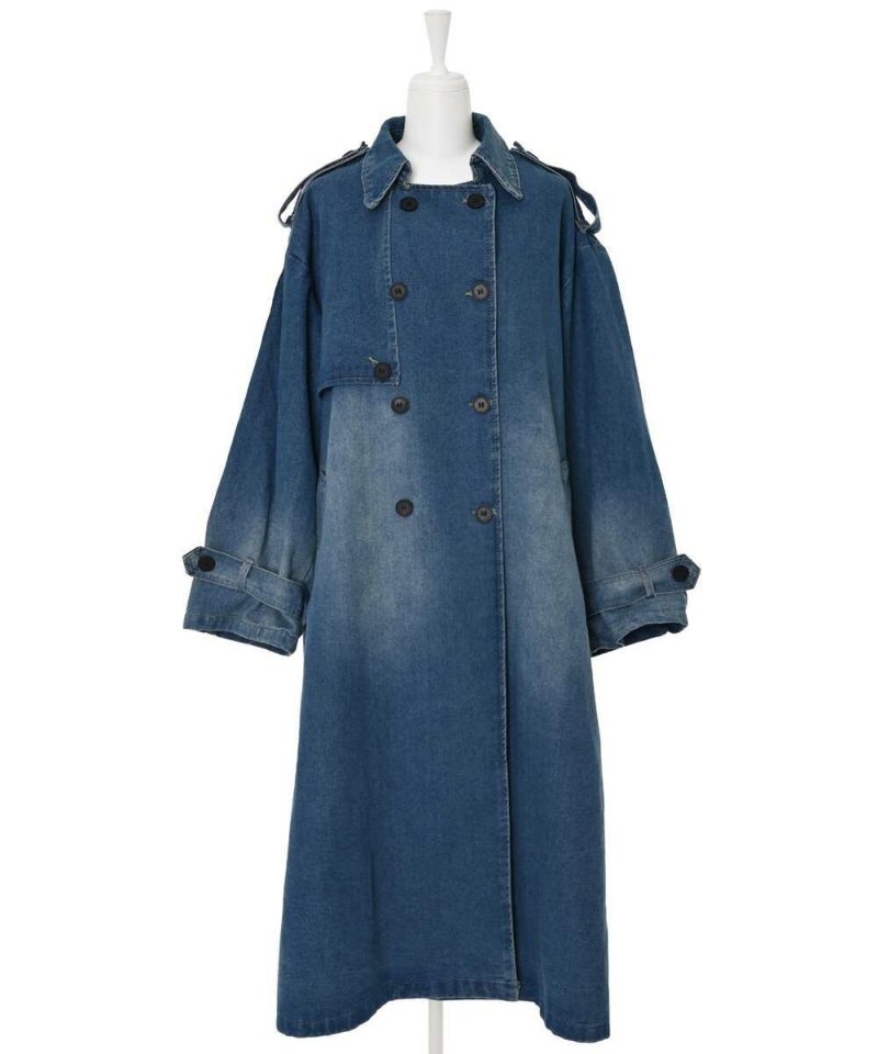 DIESEL 定価14.5万 希少美品デニムトレンチ DIESEL 定価14.5万 希少美品デニムトレンチ
