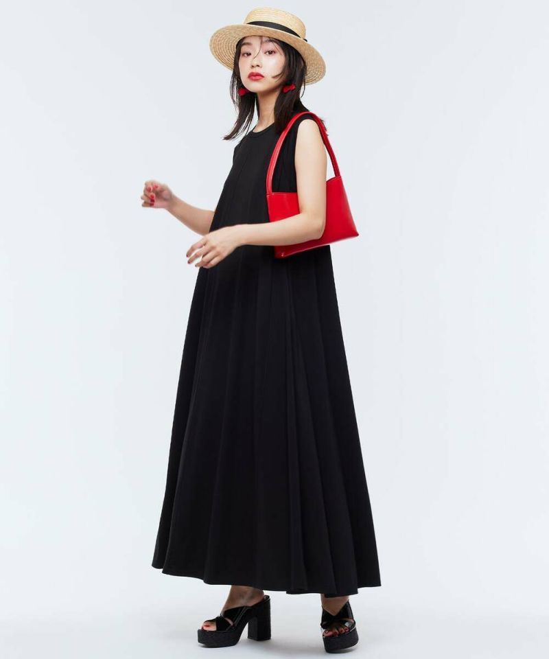 アドニシス　ロング　フラワー　ワンピース　ノースリーブ　ティアード　フレア アドニシス ロング フラワー ワンピース ノースリーブ