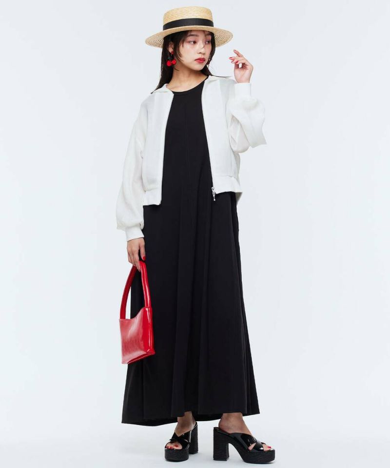 SUPREMO テクニカルジャージ ノースリーブ ロングワンピース ノースリーブタイトロングワンピース〈SS〉 | cheriena