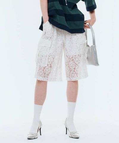 レースハーフパンツ