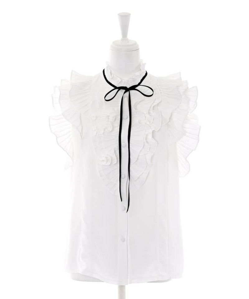 ブラウス シャツ 「Narcissus」フリルリボンブラウス レディース フリルリボンブラウス | Narcissus WEB STORE