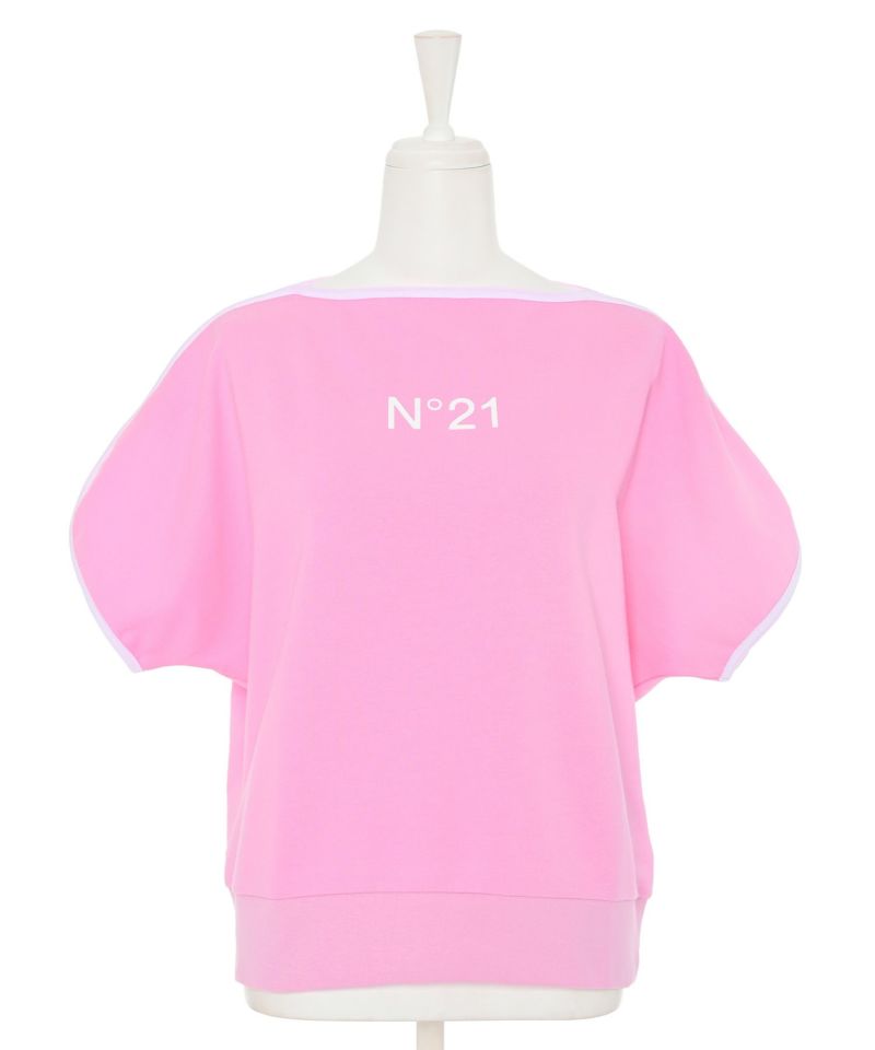 N°21クロップド丈Tシャツ　新品タグ付き WラインクロップドTシャツ | Narcissus WEB STORE