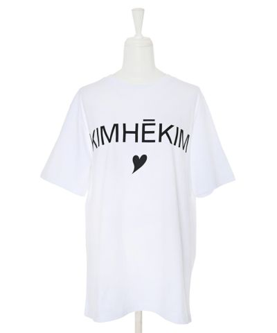 [KIMHEKIM] KIMHEKIM ロゴ パール Tシャツ / 韓国ブランド KIMHEKIM] KIMHEKIM ロゴ パール Tシャツ / 韓国ブランド