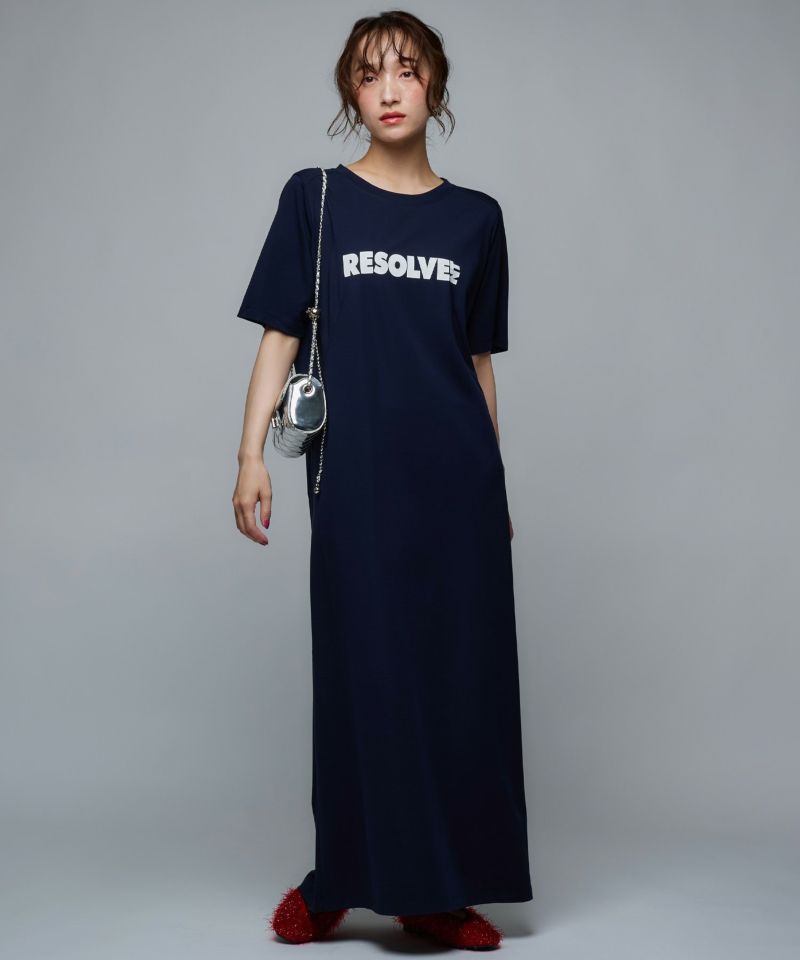 ワンピース　マキシ　ロング　ロゴ　XL xc4ss ロゴロングワンピース | Narcissus WEB STORE