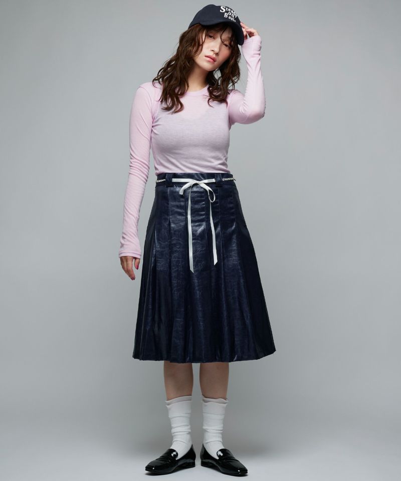レザープリーツスカート | Narcissus WEB STORE
