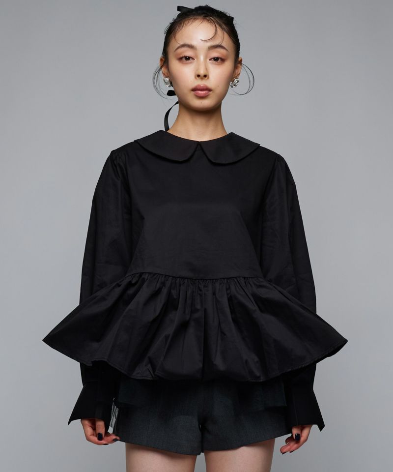 カラーペプラムブラウス | Narcissus WEB STORE