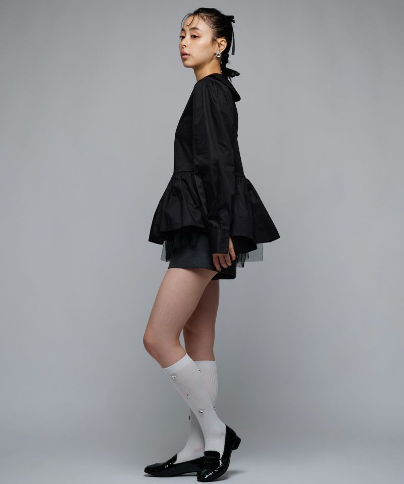 カラーペプラムブラウス | Narcissus WEB STORE