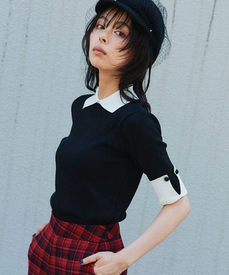 カラーハイショクニット