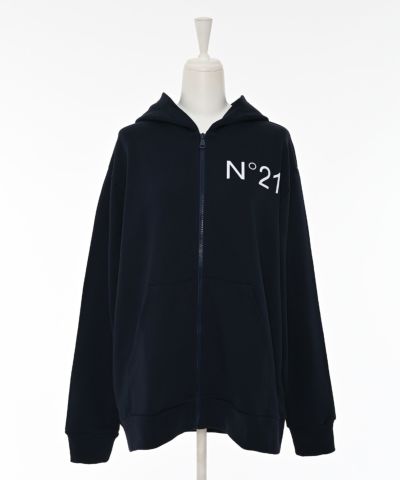 N°21 フード付きホワイトパーカー N°21 フード付きホワイトパーカー