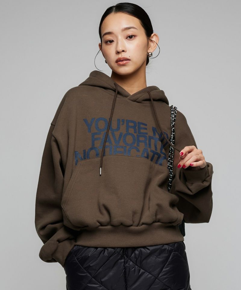 Narcissusロゴフードクロップドスウェット | Narcissus WEB STORE