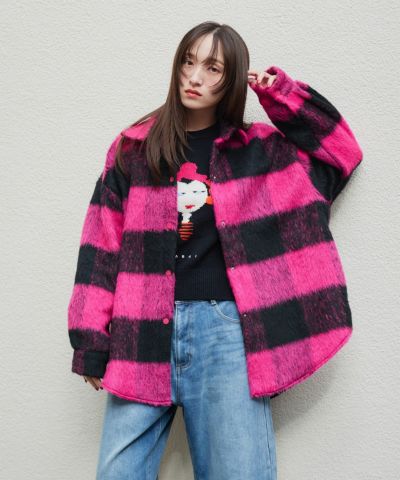 Narcissusモヘアチェックジャケット | Narcissus WEB STORE