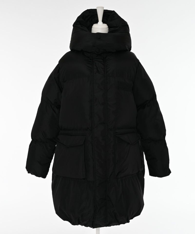 MM6 Maison Margiela Kids ロングダウン 14Y ブラック MM6 Maison Margiela KIDSロングダウン