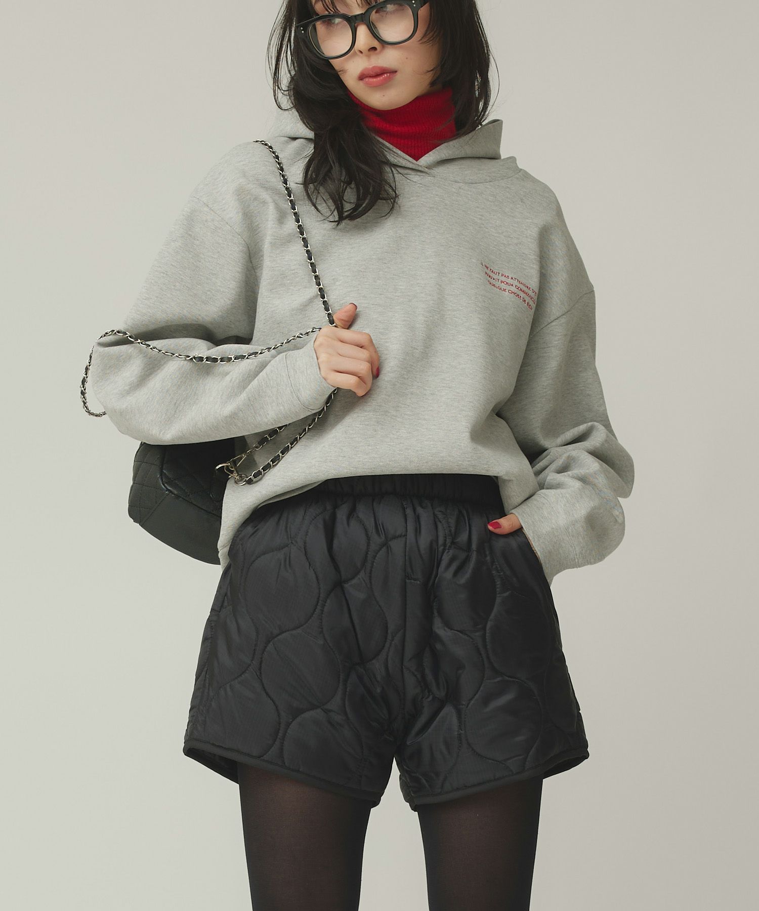 新品 タグ付き Aménochihare 撥水 キルティング ショートパンツ Narcissusキルティングショートパンツ | Narcissus WEB STORE