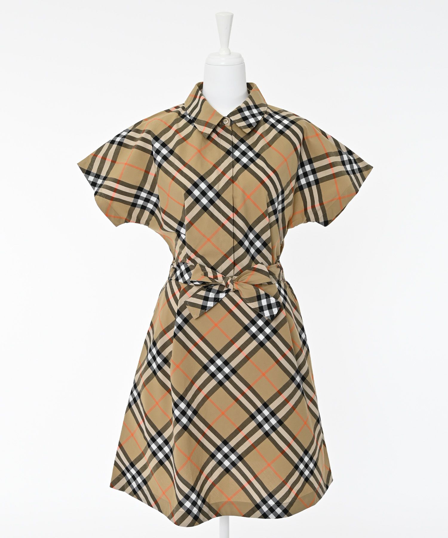 期間限定お値下！BURBERRY キッズ ワンピース BURBERRY（バーバリー） 「KIDS」シャツワンピース 120cm グリーン